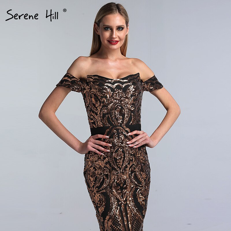 En oferta, sin devolución ni reembolso. Vestidos de fiesta negros sexys africanos con lentejuelas, sin mangas, estilo sirena, 2025. Vestidos de fiesta sexys de lujo LA60935. 