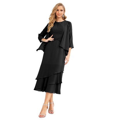 Sunnderly Chiffon Spring Mother of The Bride Dresses A-Line Plus Size for Women Formal Prom Gowns