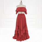 Conjunto bohemio de 2 piezas para mujer, vestido playero para sesión fotográfica, SY231101 