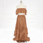 Conjunto bohemio de 2 piezas para mujer, vestido playero para sesión fotográfica, SY231101 