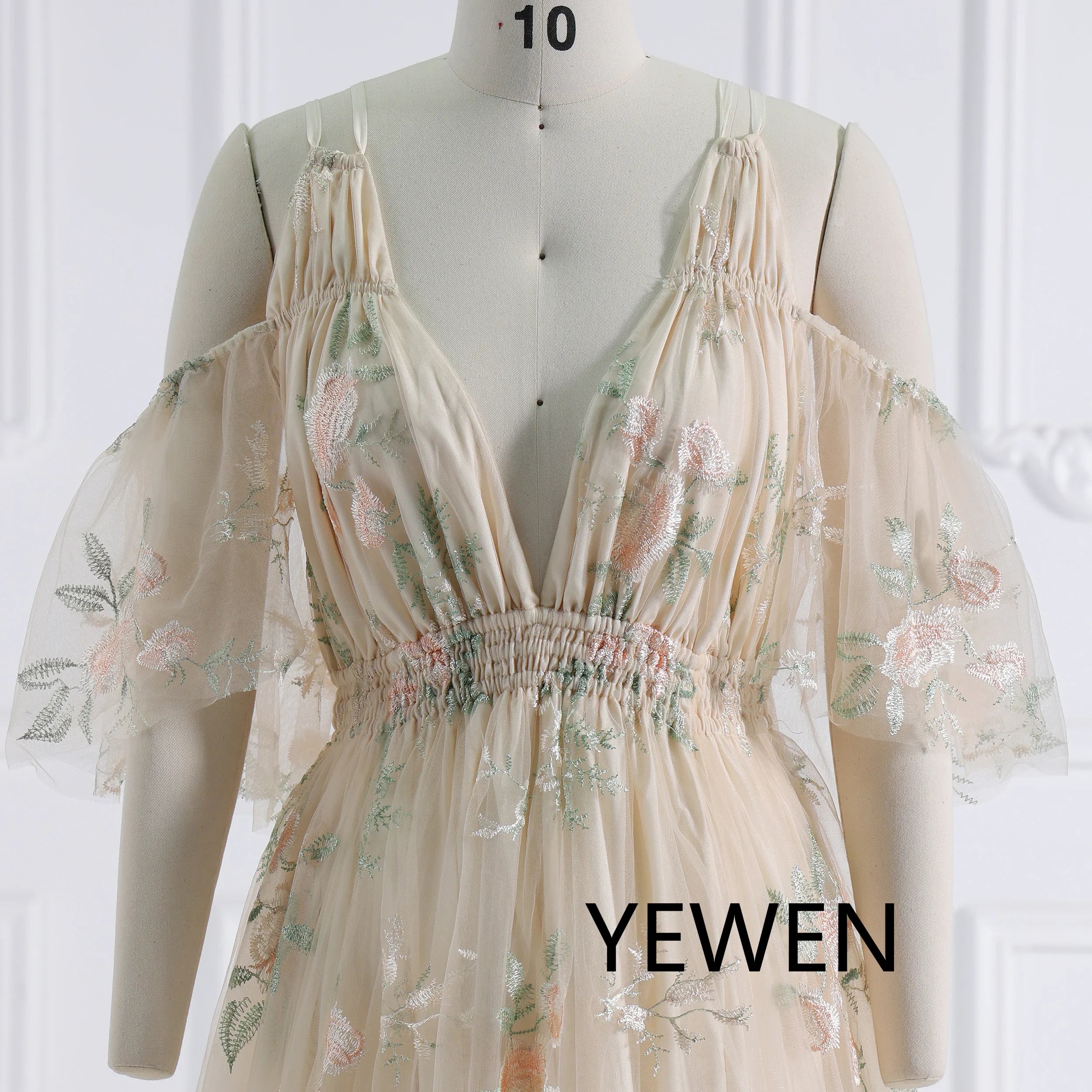 Boho Chic Elegance Embroidery Lace Tulle Maternity Photoshoot Dress Ropa De Maternidad SY231158