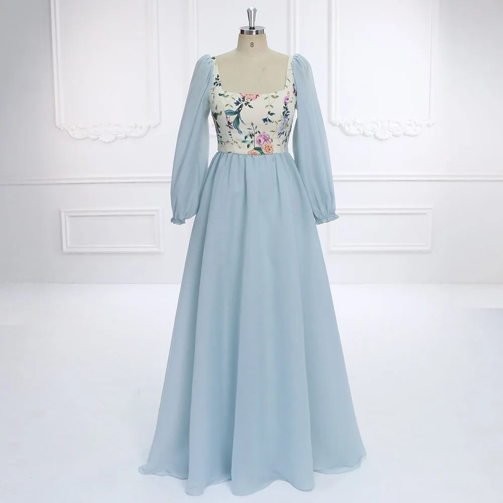 Boho Long Sleeves Printing Floral Cotton Top Maternity Dress for Photo Shoot Pregnancy Shooting Dress YEWEN SY231139