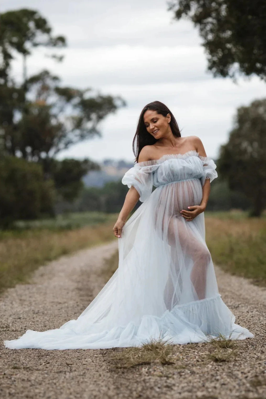 Boho-inspirierte Umstandskleider für Fotoshootings SY006 
