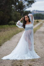 Boho-inspirierte Umstandskleider für Fotoshootings SY006 