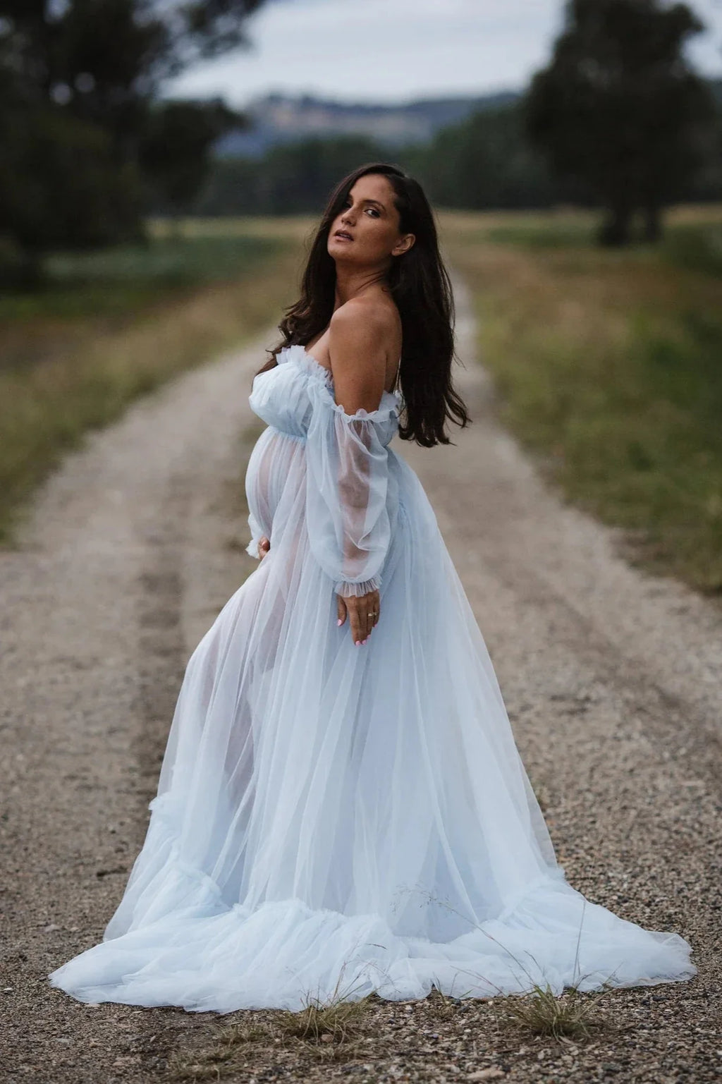 Boho-inspirierte Umstandskleider für Fotoshootings SY006 