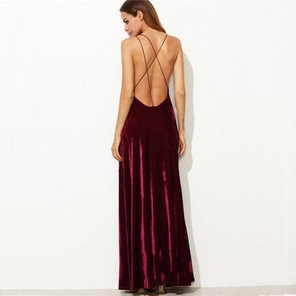 Velvet Formal Evening Party Dress SYP9