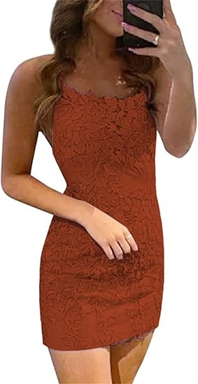 Short Column Blue Lace Spaghetti Straps Sleeveless Prom Dresses