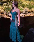 Sexy Meerjungfrau Spaghettiträger Abendkleid Y5010