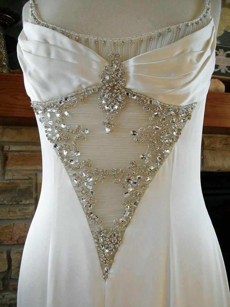 Vestido de novia largo blanco brillante, vestido de invitada de boda Y4399