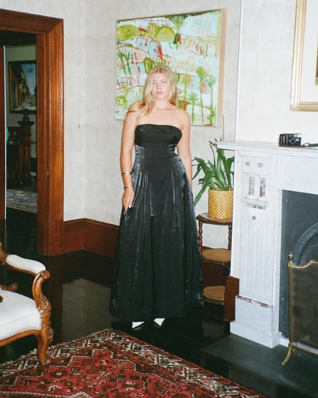 Schlichtes schwarzes trägerloses A-Linien-Abendkleid, langes Ballkleid Y8303
