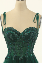 A-Linie Grüner Tüll Über Knie Länge Homecoming Kleid,Partykleid Y1703