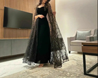Schickes schwarzes Abendkleid, modisches Abendkleid Y5545