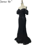 Champagner Kurzen Ärmeln Sexy Elegante Cocktail Kleid Meerjungfrau Split Cocktail Party Kleider 2025 LA70736S 