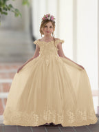 Vestido de fiesta/princesa de encaje con cola larga, color rosa, para cumpleaños