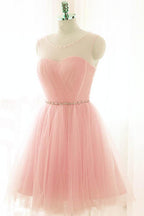 Vestidos de fiesta cortos de tul con encanto, vestidos de bienvenida PG019