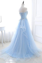 Elegante vestido de fiesta con escote corazón, corte A y largo hasta el suelo PSK389