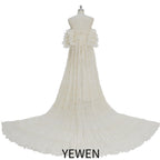 Vestido de gasa con corsé para sesión de fotos, estilo bohemio, para embarazadas, ocasiones especiales, Sunnderly SY231033 