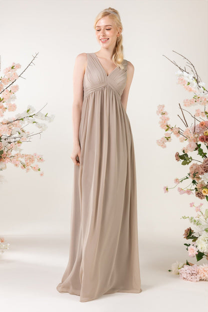 Chiffon Bridesmaid Dress Sweep Brush Train SCB3