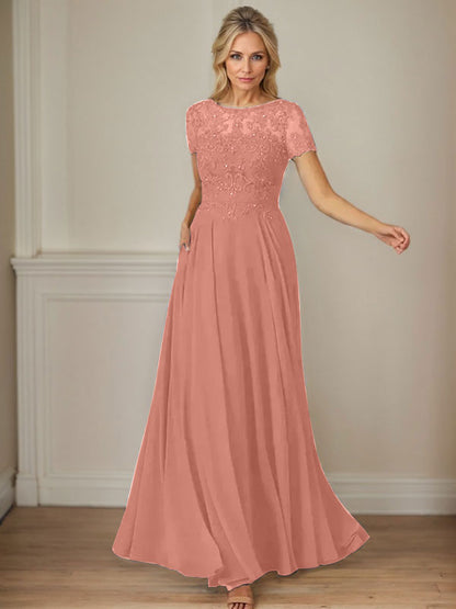 Dunkelmarineblaues A-Linien-Chiffonkleid mit U-Boot-Ausschnitt und Pailletten 