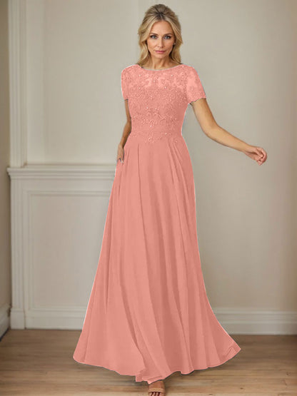 Dunkelmarineblaues A-Linien-Chiffonkleid mit U-Boot-Ausschnitt und Pailletten 