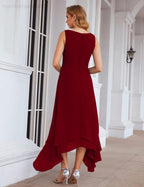 Vestidos de gasa para madre de la novia, tallas grandes, con chaqueta, vestidos formales para boda, SY28073 