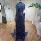 Arabia Nude Mermaid Long Cape Luxus Abendkleider Kleider 2025 Für formelle Anlässe LA72032 