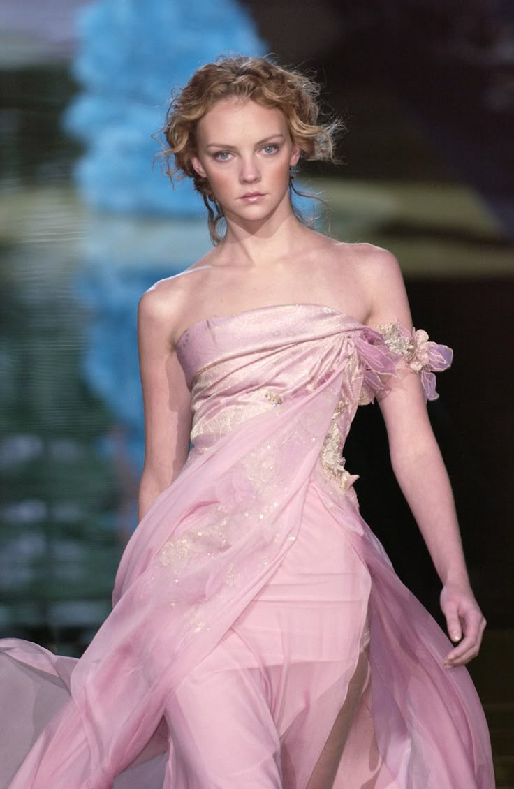 Vestido de fiesta de gasa rosa con apliques, corte en A, corte de noche Y8436