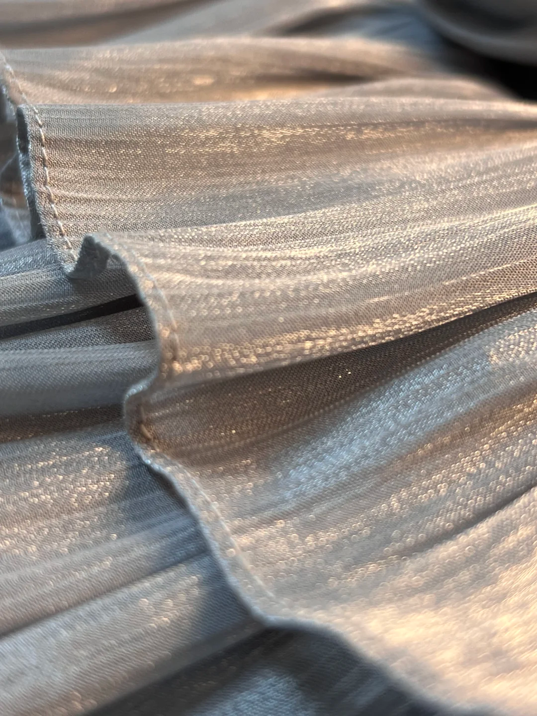 Vestido de fiesta corto en capas con lazo de tul gris plateado, corte A, vestido de regreso a casa Y8651