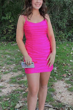 Vestidos de fiesta elegantes con tirantes finos y lentejuelas ajustadas