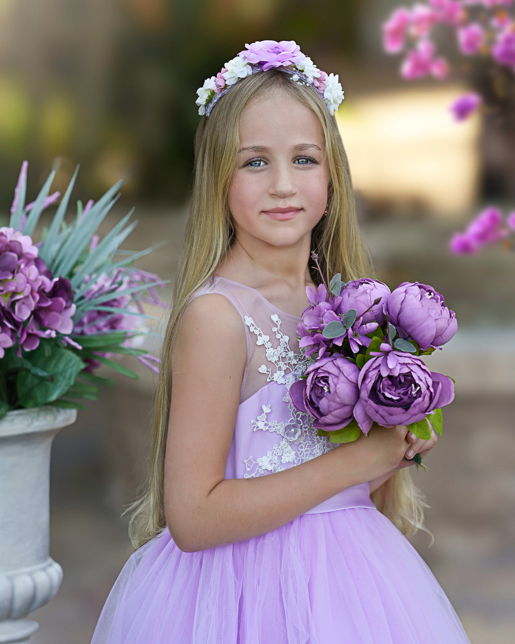 Duchesse-/Princess-Linie Tüll Bodenlanges Kleid 