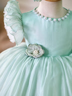 Organza Knee-length 1st Birthday Toddler Party Dress