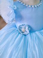 Organza Knee-length 1st Birthday Toddler Party Dress