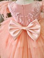 Ballkleid/Prinzessin Tüll Asymmetrisches Kleid für die 1. Geburtstagsfeier eines Babymädchens 