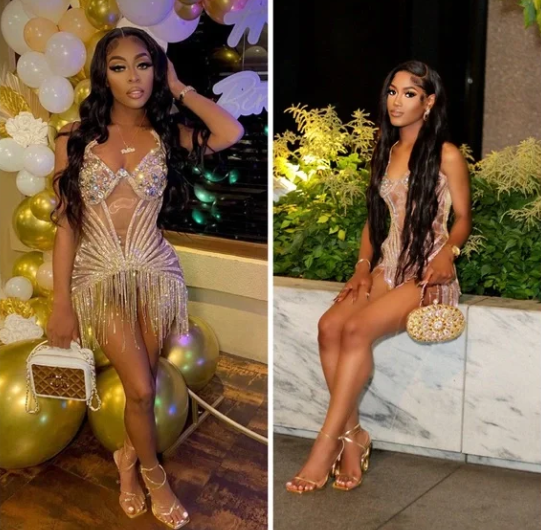 Vestido de fiesta de 22 cumpleaños, brillante, sexy, con borlas, Y2329