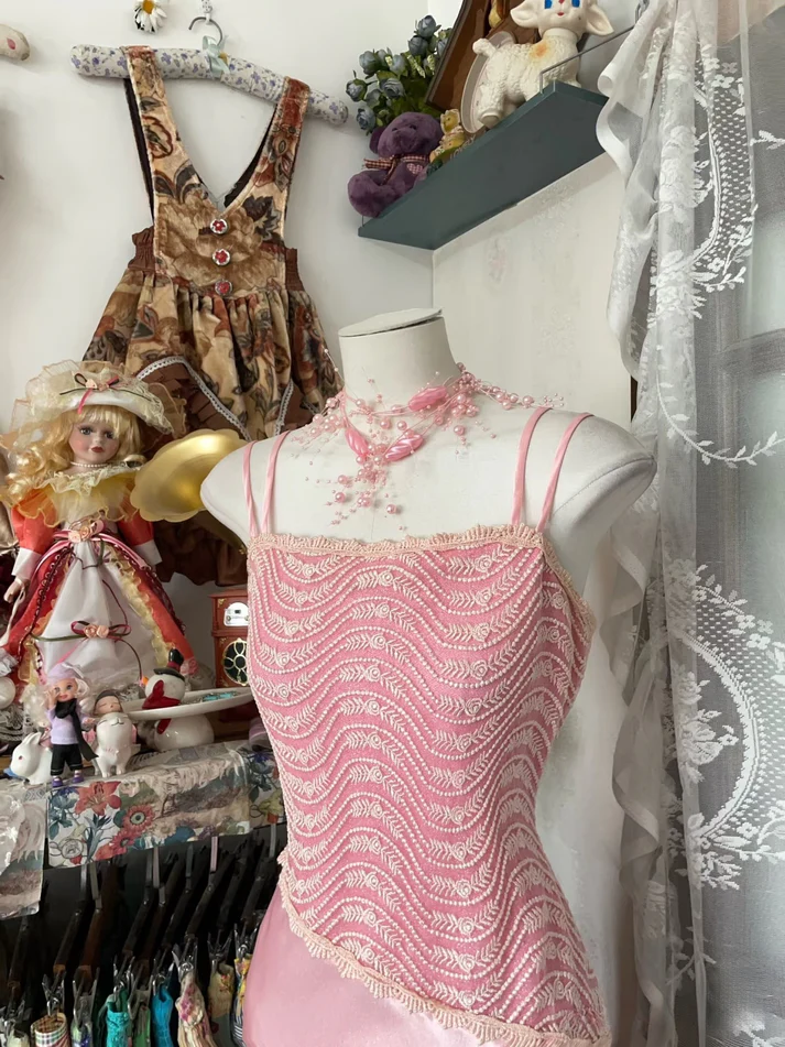 Schickes rosa Spaghettiträger Satin Meerjungfrau Ball-/Abendkleid Y8104