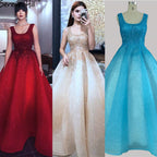 Vestidos de noche de lujo, sexys y sin mangas, con escote en A y cristales, de Dubái Champán, LA70232 
