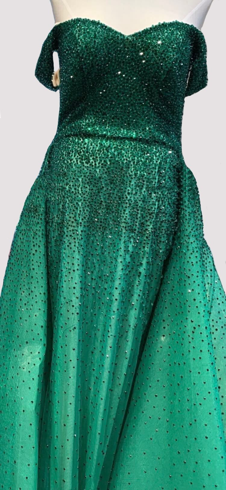On Sale no return no refundDubai Grey Mermaid Luxury Sleeveless Evening Dresses 2025 Off Shoulder Sexy Formal Dress  Design LA70602
