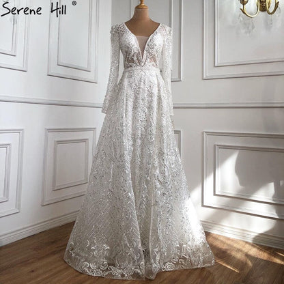 Dubai  Muslim Blue Luxury Long elegant Evening Dresses 2025 Crystal Mermaid Evening Gowns Plus Size LA70159