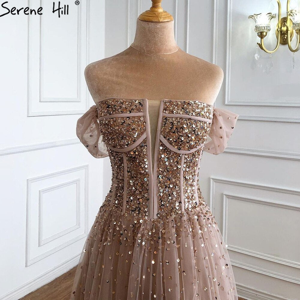 En oferta, sin devoluciones ni reembolsos. Vestido de noche rojo de Dubái, sexy, sin mangas, corte A, hombros descubiertos, con cuentas y brillo, LA70545. 