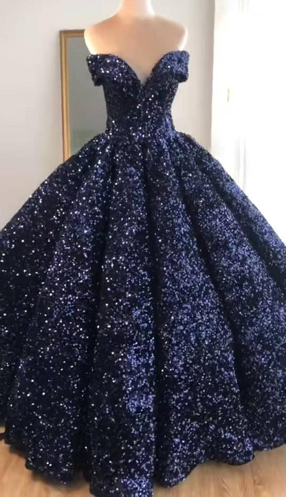 Dubai Schatz Sexy Grün Luxus Brautkleider 2025 Pailletten Off Schulter Brautkleider HM66991 Nach Maß 