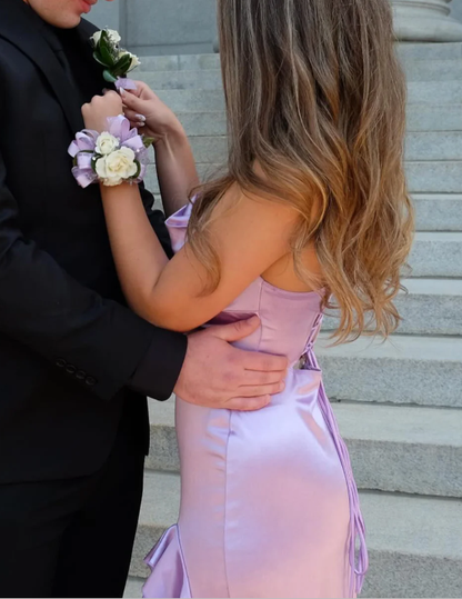 Sexy Satin Langes Ballkleid Abendkleid Y7844