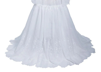 Elegance Off Shoulder Lace Boho Dress Maternity Photo Shoot Dress SY240067