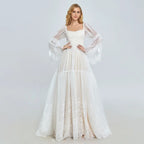 Elegantes schulterfreies Spitzen-Boho-Kleid für Schwangerschaftsfotos SY240067 