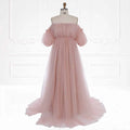 Elegante schulterfreie Umstandskleider für Fotoshootings, Fotografie-Kleider, Babyparty-Kleid für Schwangere, Sunnderly SY231105 