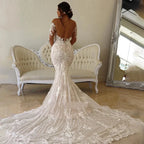 Elegant Wedding Dresses For Women Sweetheart Long Sleeves Bridal Gowns Lace Appliques Backless Robes Vestidos De Novia 2023-payinti