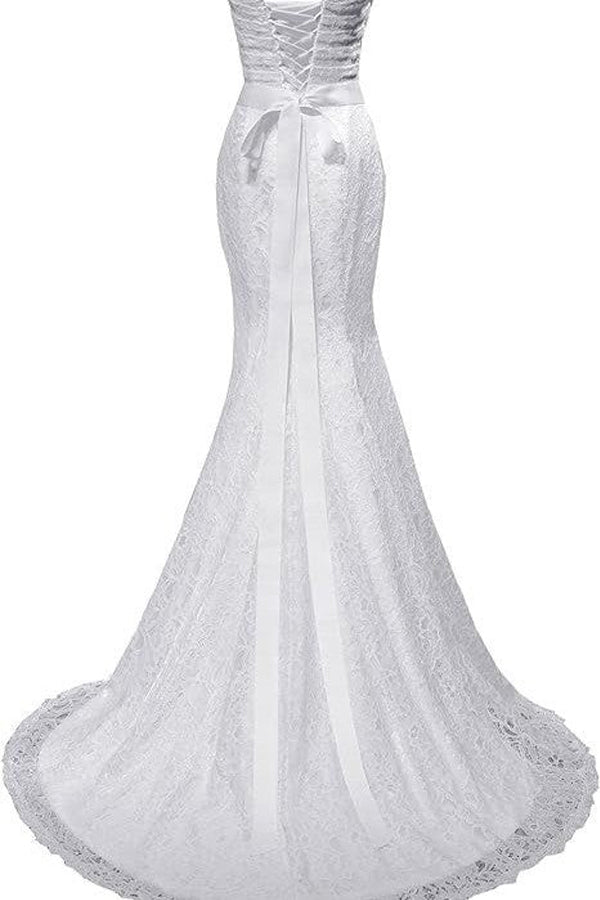 Elegant Mermaid Wedding Dresses Sweetheart Wedding Gowns WD720