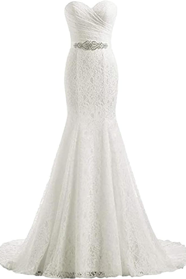 Elegant Mermaid Wedding Dresses Sweetheart Wedding Gowns WD720