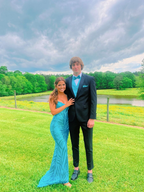 Impresionante vestido de fiesta de sirena sin mangas, vestido de noche Y5135