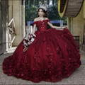 Vestido de fiesta de encaje hecho a mano para mujer, vestido de quinceañera Y4801