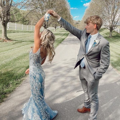 Elegant Mermaid Lace Prom Dress Trendy Evening Dress Y7183